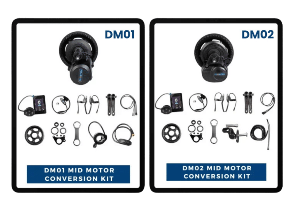 e-bike mid drive conversion kit of dm-01 and dm-02 mid drive motor