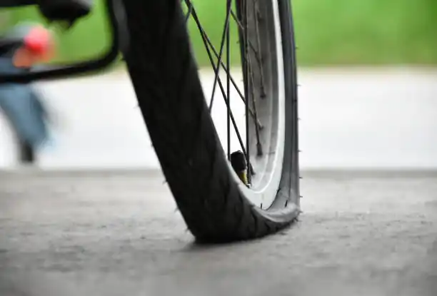 flat bike tire