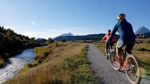 2 people riding bike